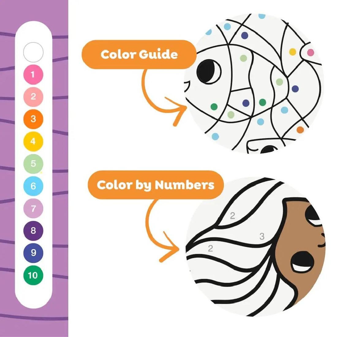 ΣΕΤ ΔΡΑΣΤΗΡΙΟΤΗΤΩΝ – Colour by Numbers Mermaids and Friends 20203 Tiger Tribe