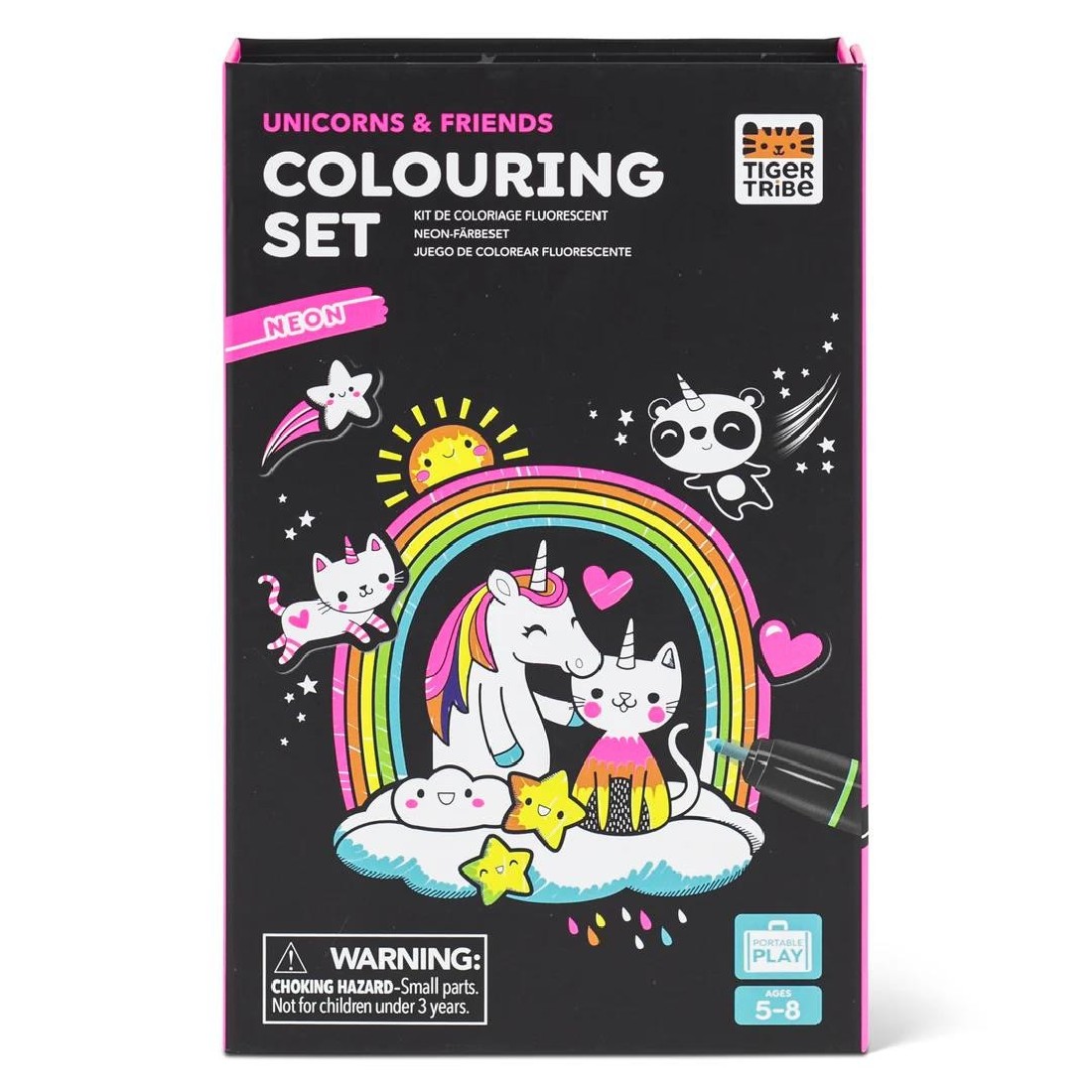 ΣΕΤ ΔΡΑΣΤΗΡΙΟΤΗΤΩΝ – Neon Colouring Set Unicorn and Friends 20210 Tiger Tribe