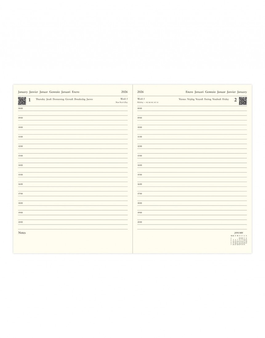 Letts Lecassa 2026 A5 Day Per Page Diary With Appointments Black