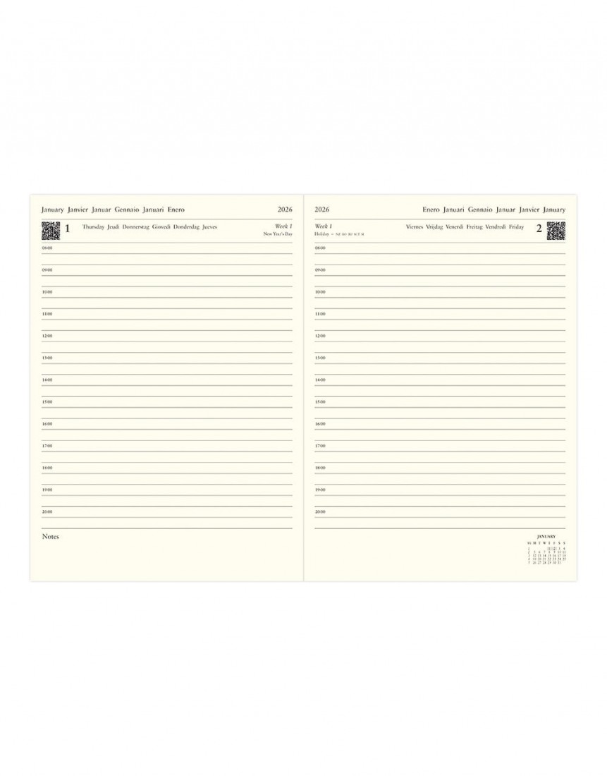 Letts Lecassa 2026 A4 Day Per Page Diary With Appointments Brown