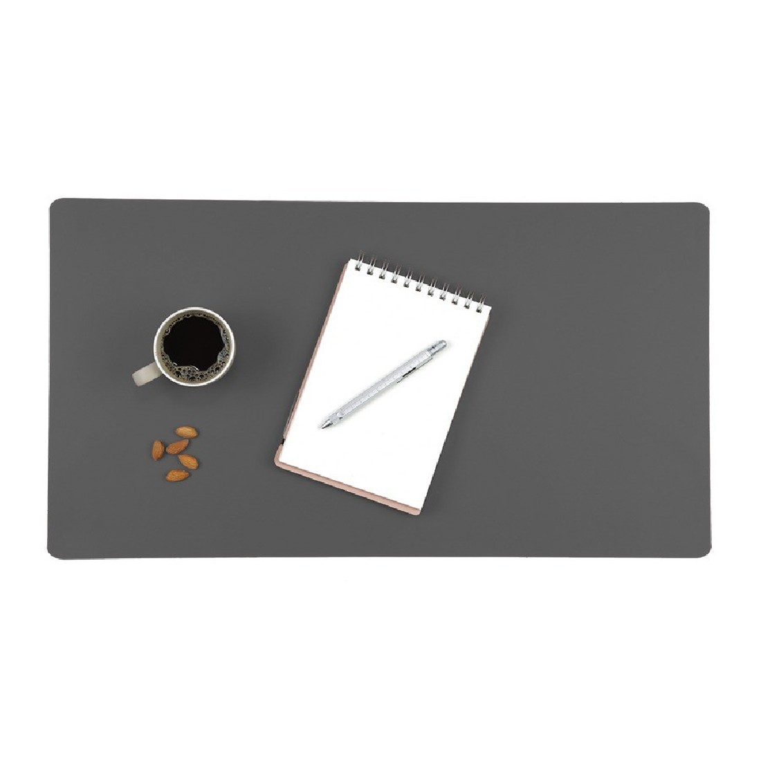 Desk Pad 65x35cm Grafite recycled leather Vacavaliente
