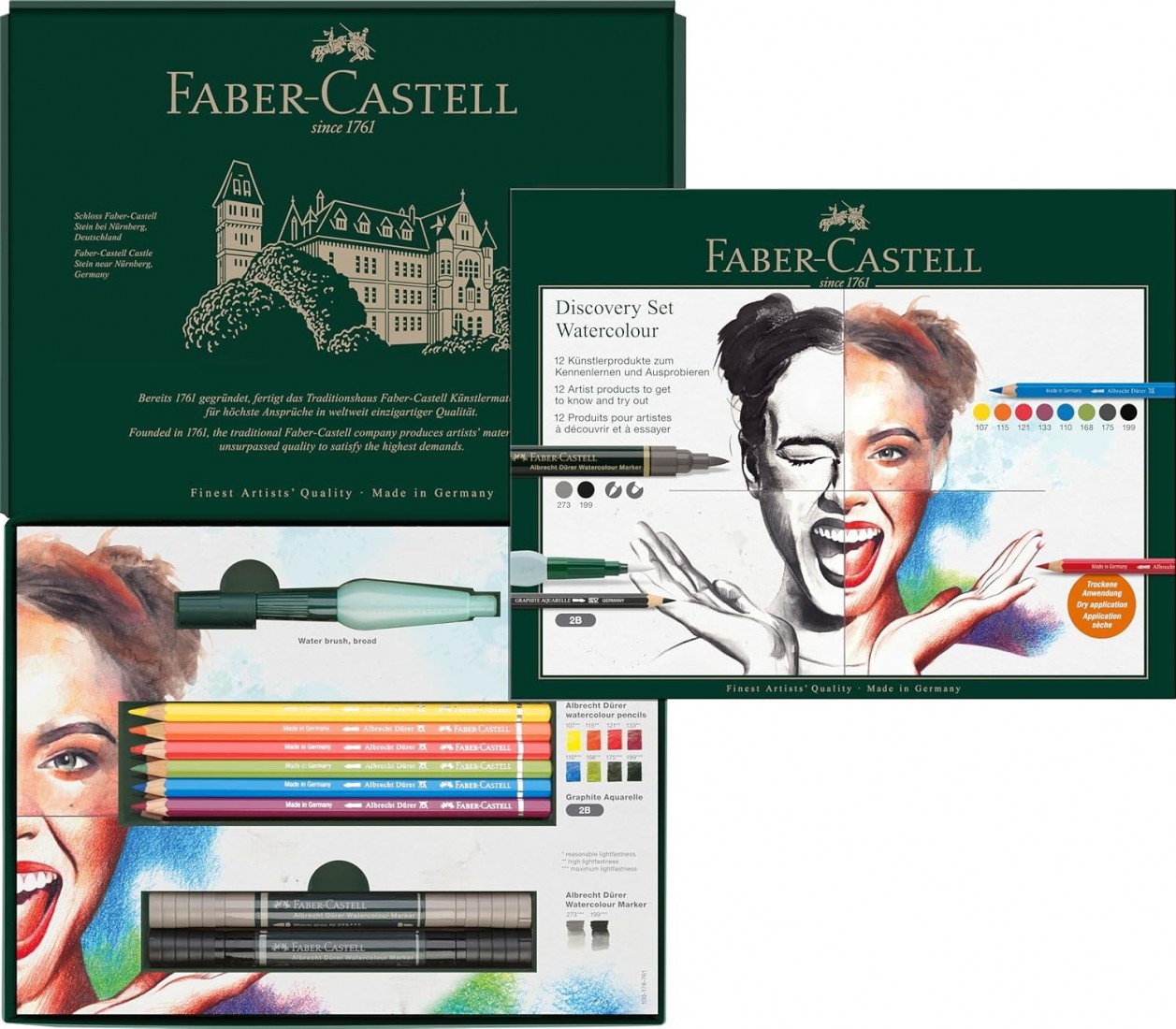 Faber Castell Discovery Set Albrecht Durer Water Soluble Art Set, 12 Piece 117520