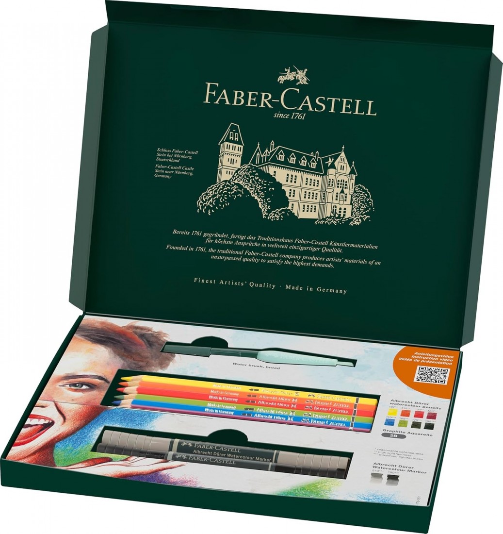 Faber Castell Discovery Set Albrecht Durer Water Soluble Art Set, 12 Piece 117520