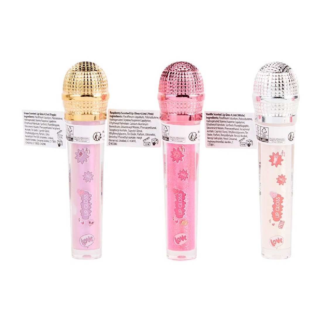 Lip Gloss Μικρόφωνο Vanilla scented (λευκό) 841000 Create it!