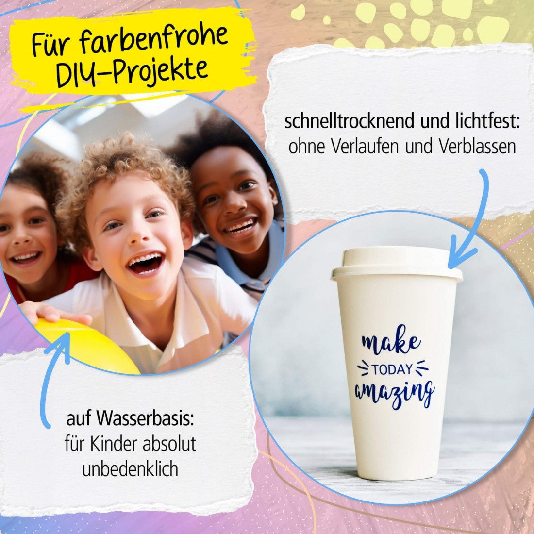 Acrylic Liner Fashion, Pastel Colours, 6 pens 18632/6 Online