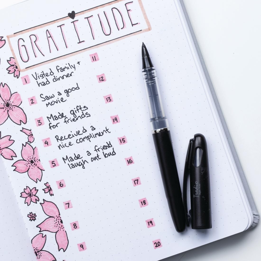 Pentel Tradio Pulaman, Black Ink, TRJ50-A, fountain pen with plastic nib