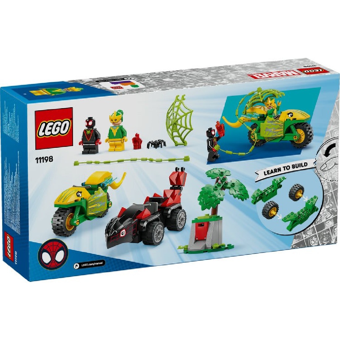 Spidey - Spin And Electro Dinosaur Vehicle Chase 11198 Lego Marvel.
