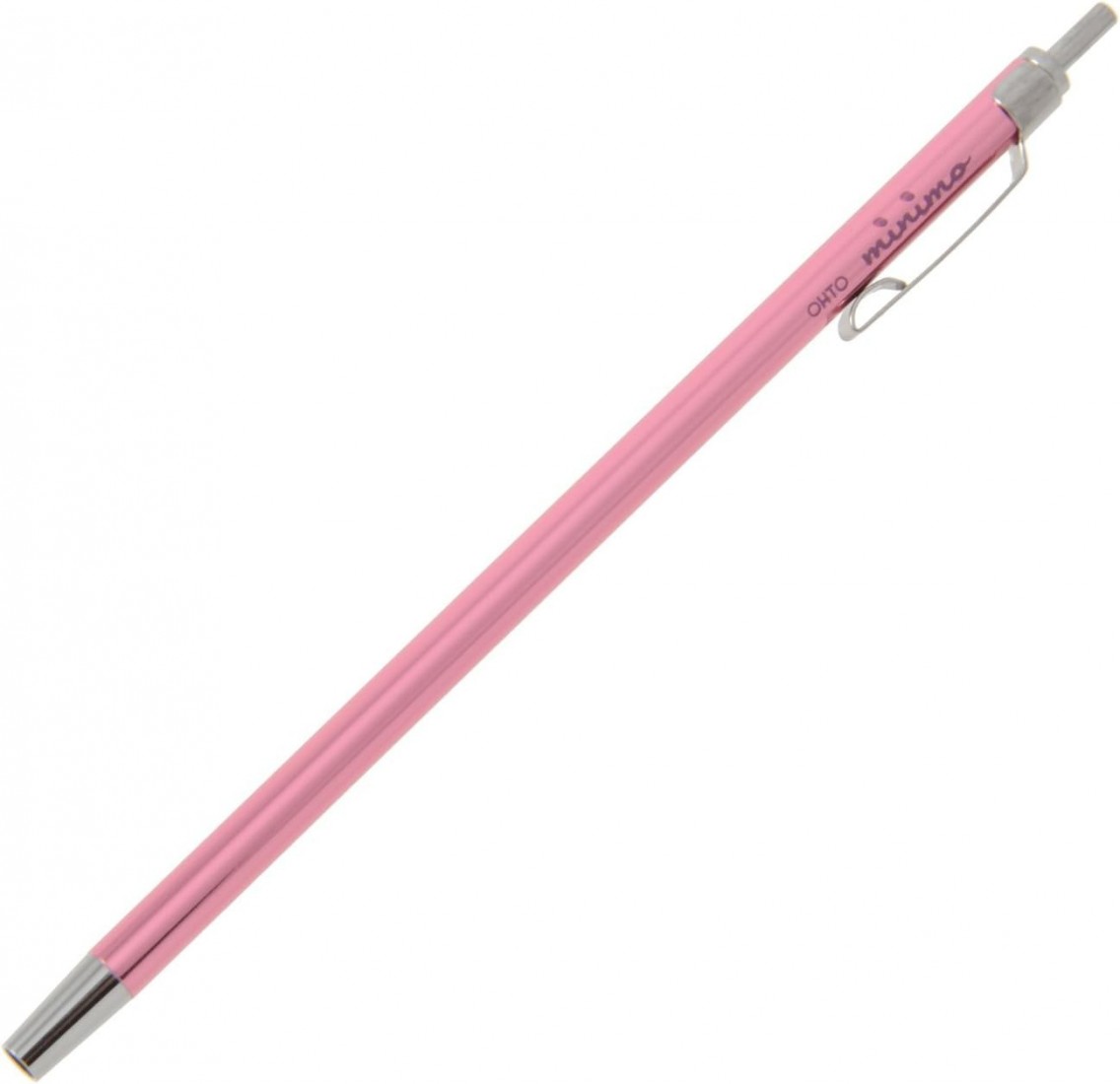 Ohto Minimo Ball Point Pen In Card Case - pink