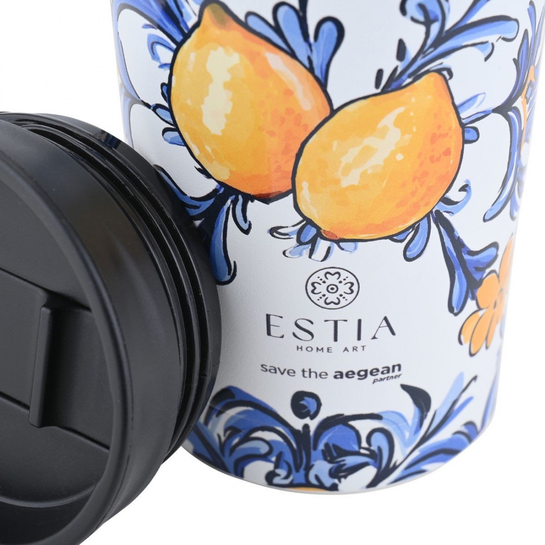 Θερμός Travel Mug Save the Aegean 350ml Amalfi Coast 31909 Estia Home Art