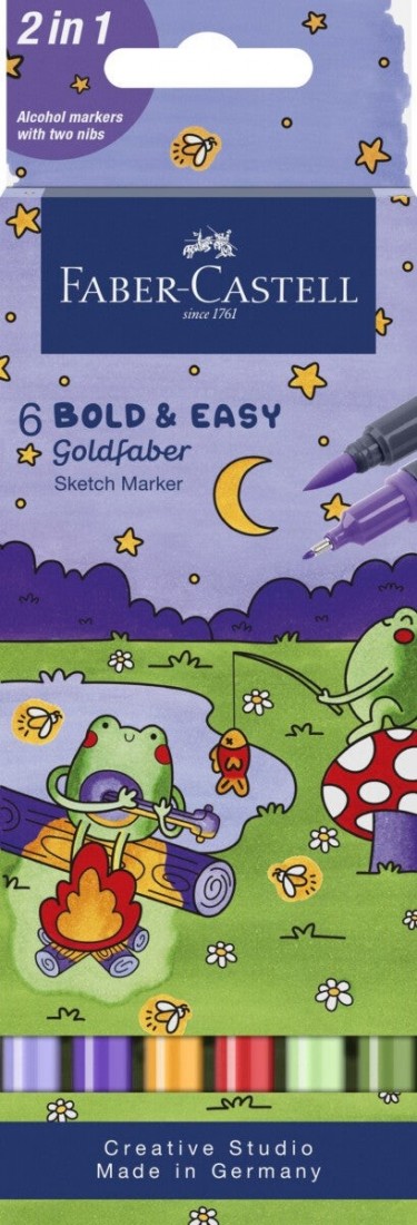 Faber Castell Goldfaber Sketch Dual Markers Bold and Easy 6 164814