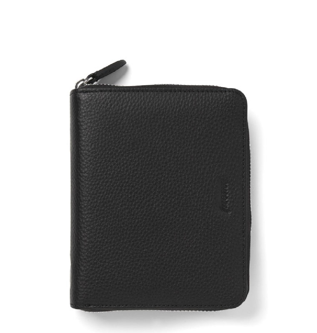Filofax Organizer Pocket Norfolk Black Compact Zip 022401