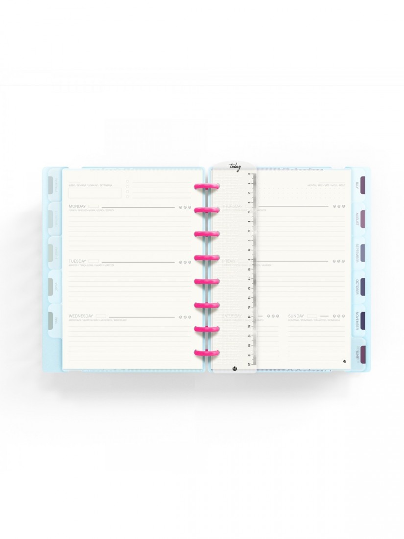 Carchivo-Planner Ingeniox A5 160 σελ- Μπλέ Παστελ & Νεον Ροζ 66053530