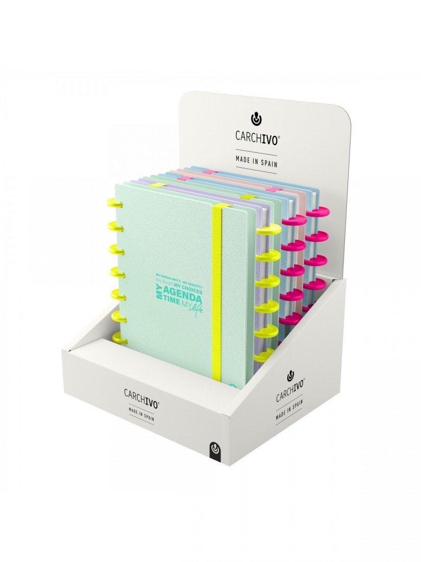 Carchivo-Planner Ingeniox A5 160 σελ- Μπλέ Παστελ & Νεον Ροζ 66053530