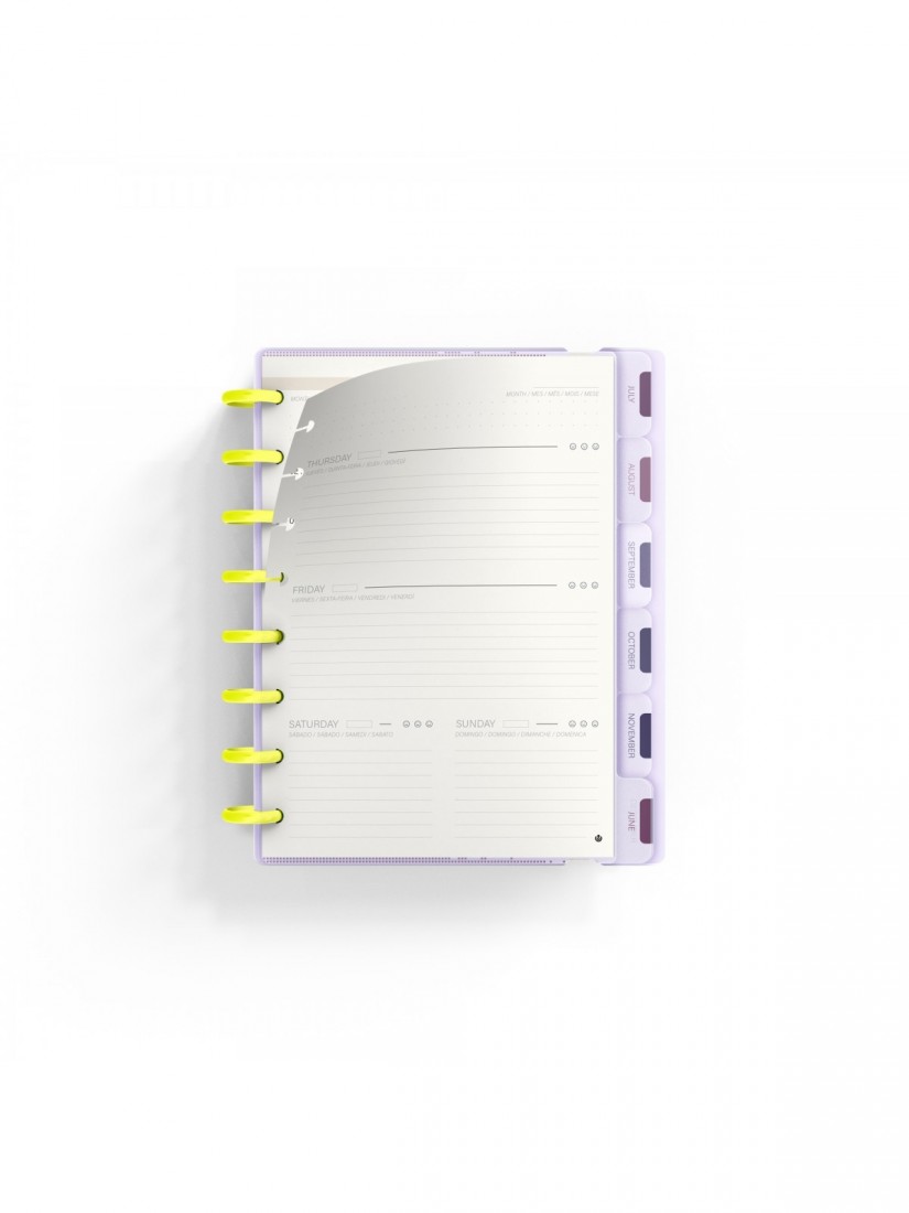 Carchivo-Planner Ingeniox A5 160 σελ- Μωβ Παστελ & Νεον Κίτρινο 66053514