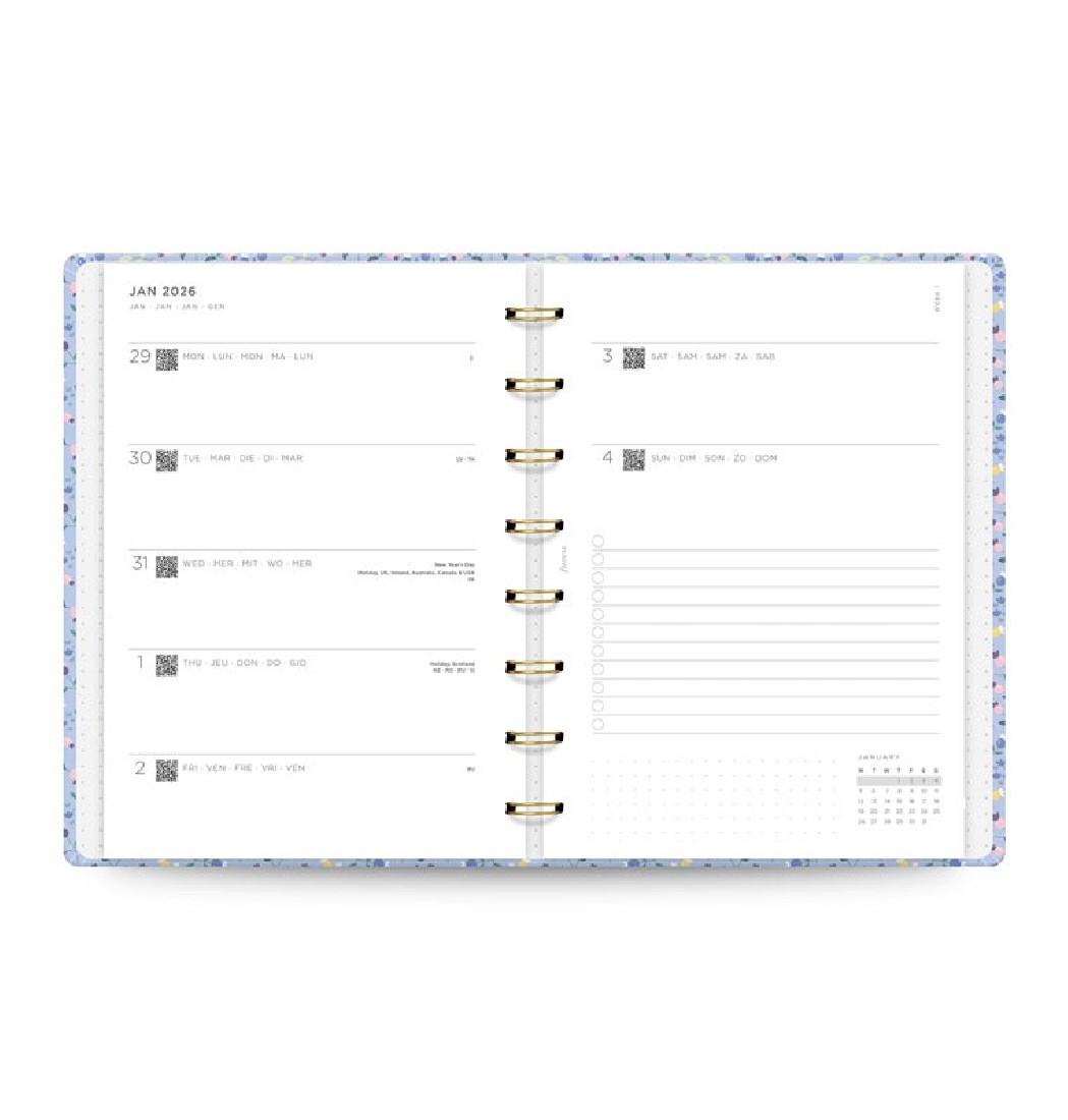 Notebook Meadow A5 2026 Planner Week On Two Pages 26-68310 Filofax