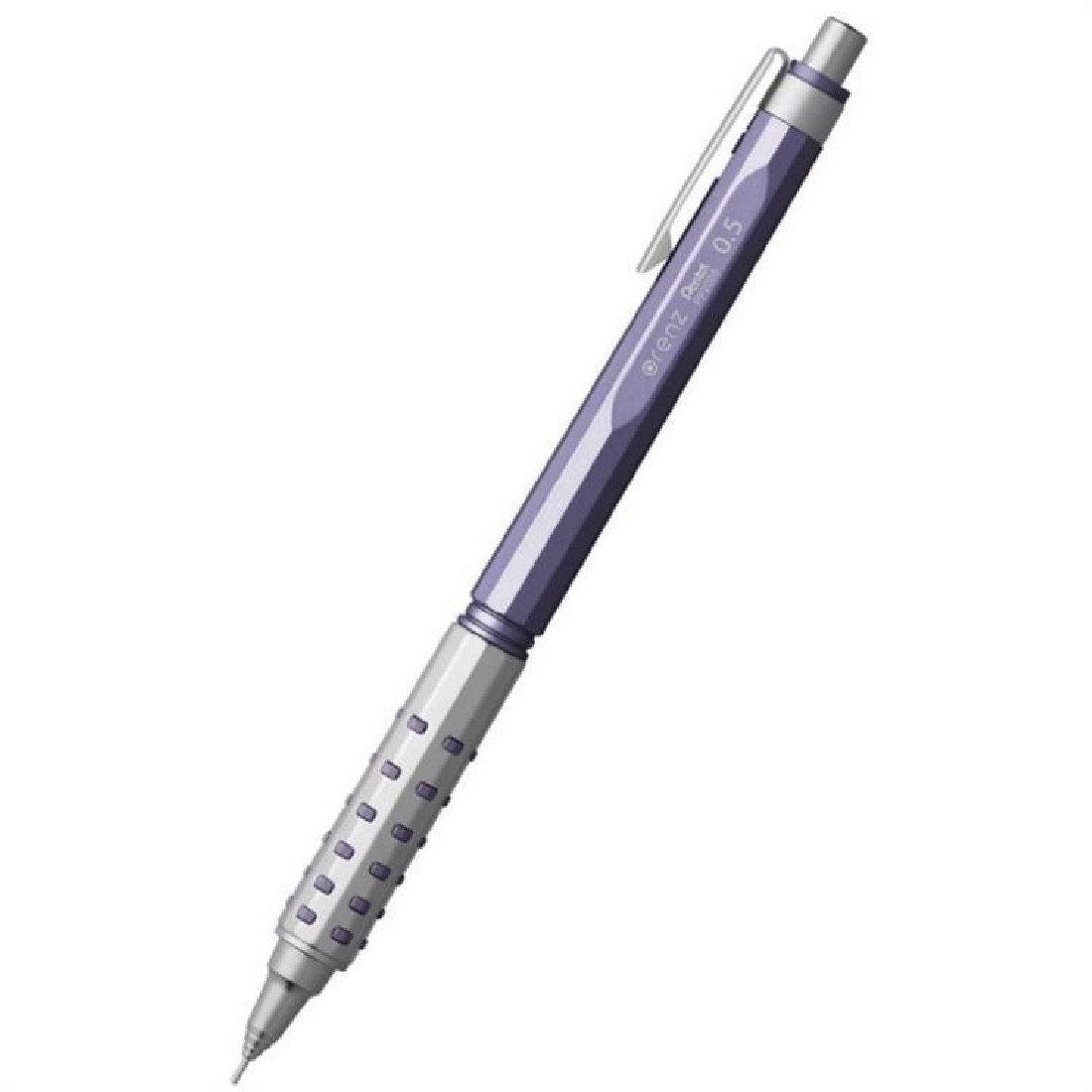 Pentel Orenz AT Dual Grip Mechanical Pencil, 0.5mm Lead Diameter, Built in Lead B, Celeste Blue, XPP2005-LM violet limited edition