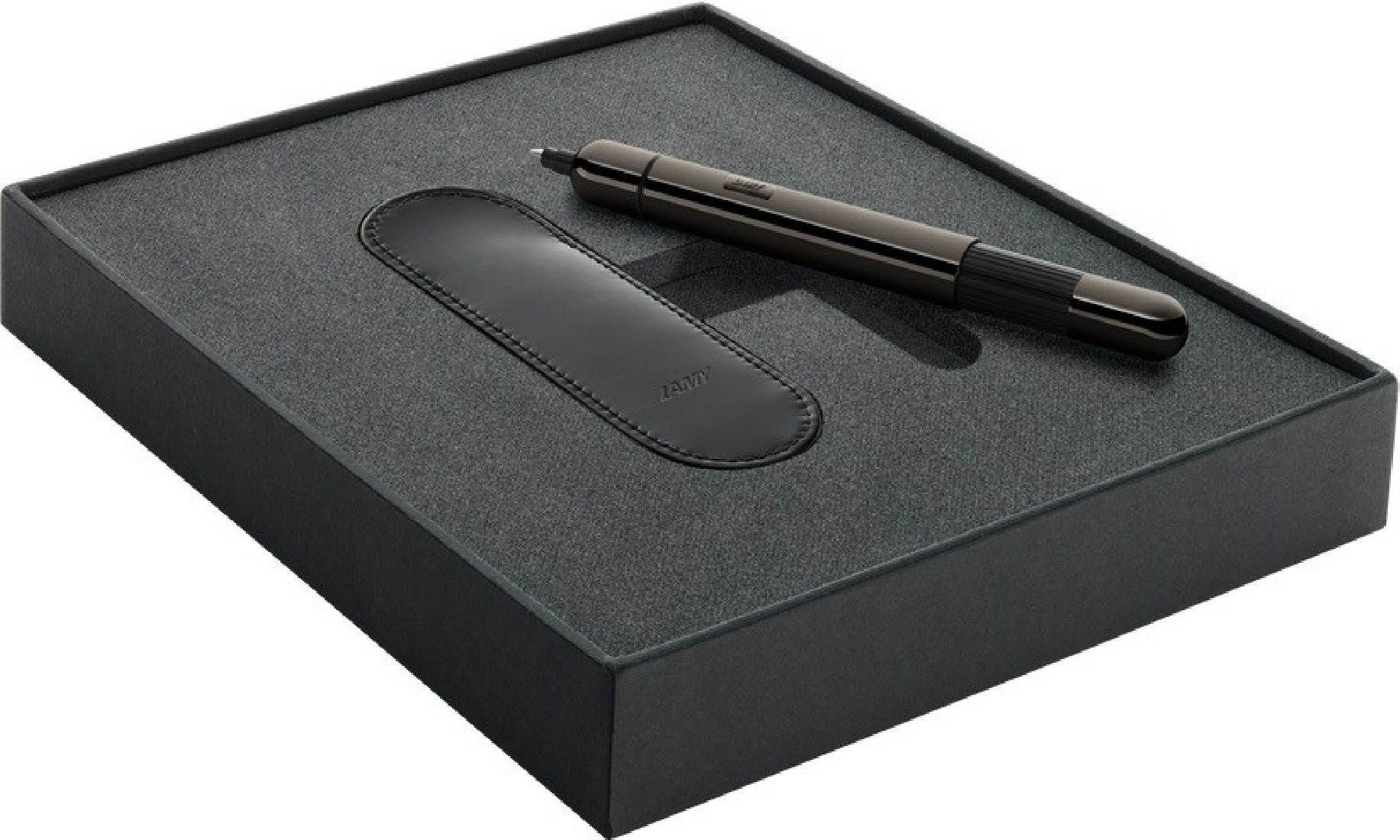 Lamy 281 Pico Ruthenium Ballpoint set with leather pouch