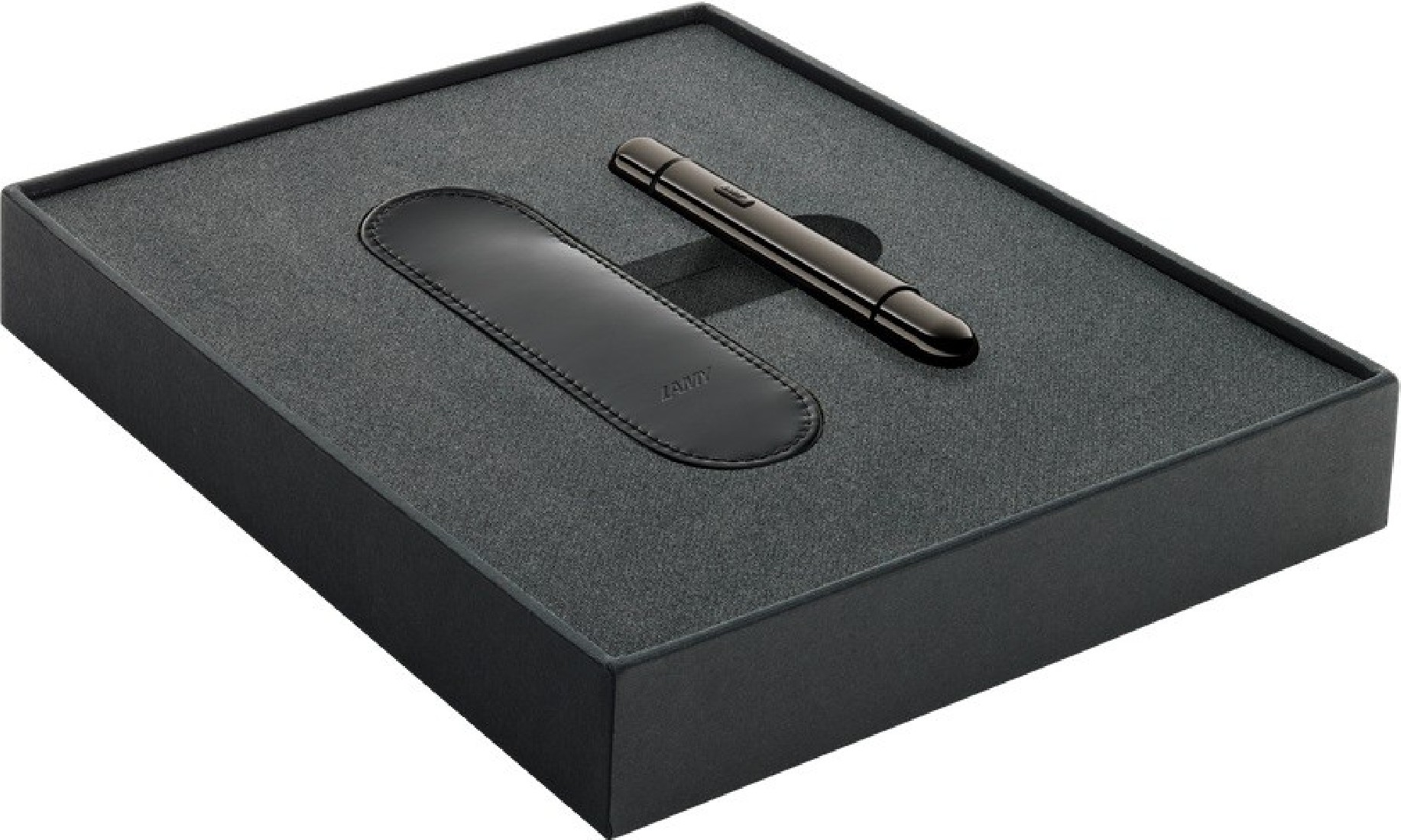 Lamy 281 Pico Ruthenium Ballpoint set with leather pouch