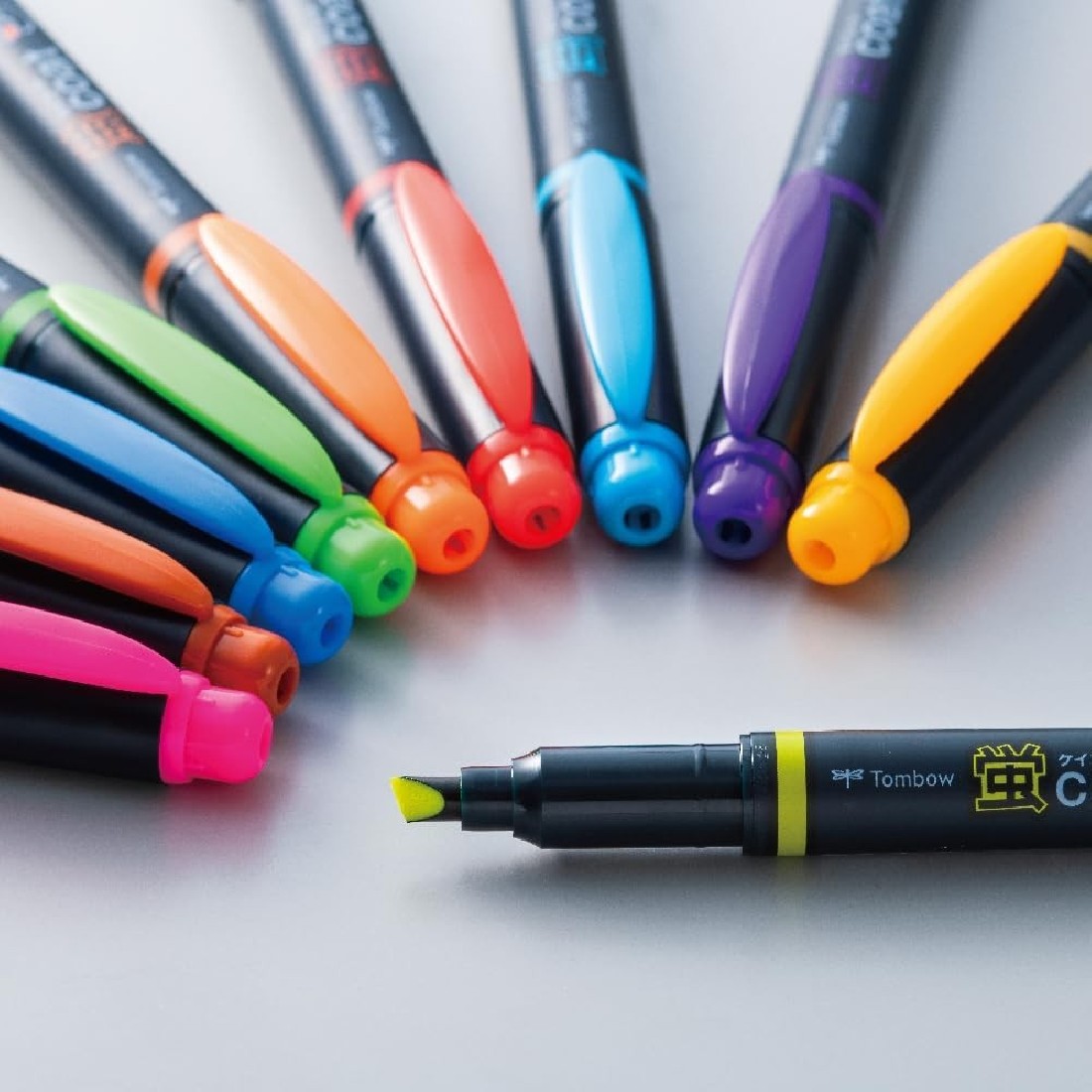 Tombow coat set 10 colors highlighters twin tip WA-TC 10C