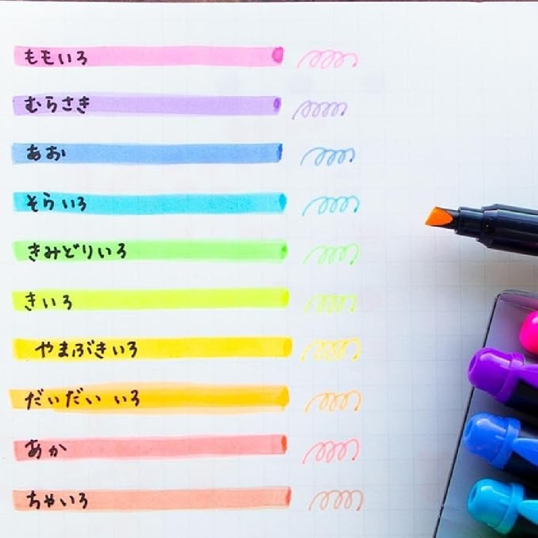 Tombow coat set with 5  Highlighters, Fluorescent 80