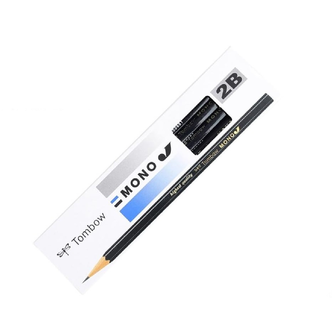 Tombow set 12pcs wooden pencils black  MONO-J