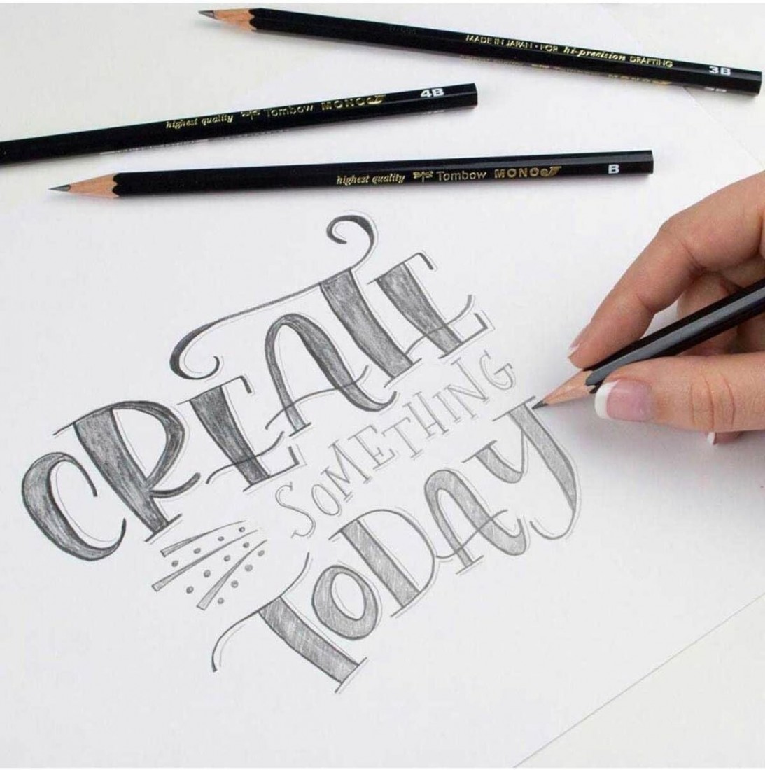 Tombow set 12pcs wooden pencils black  MONO-J