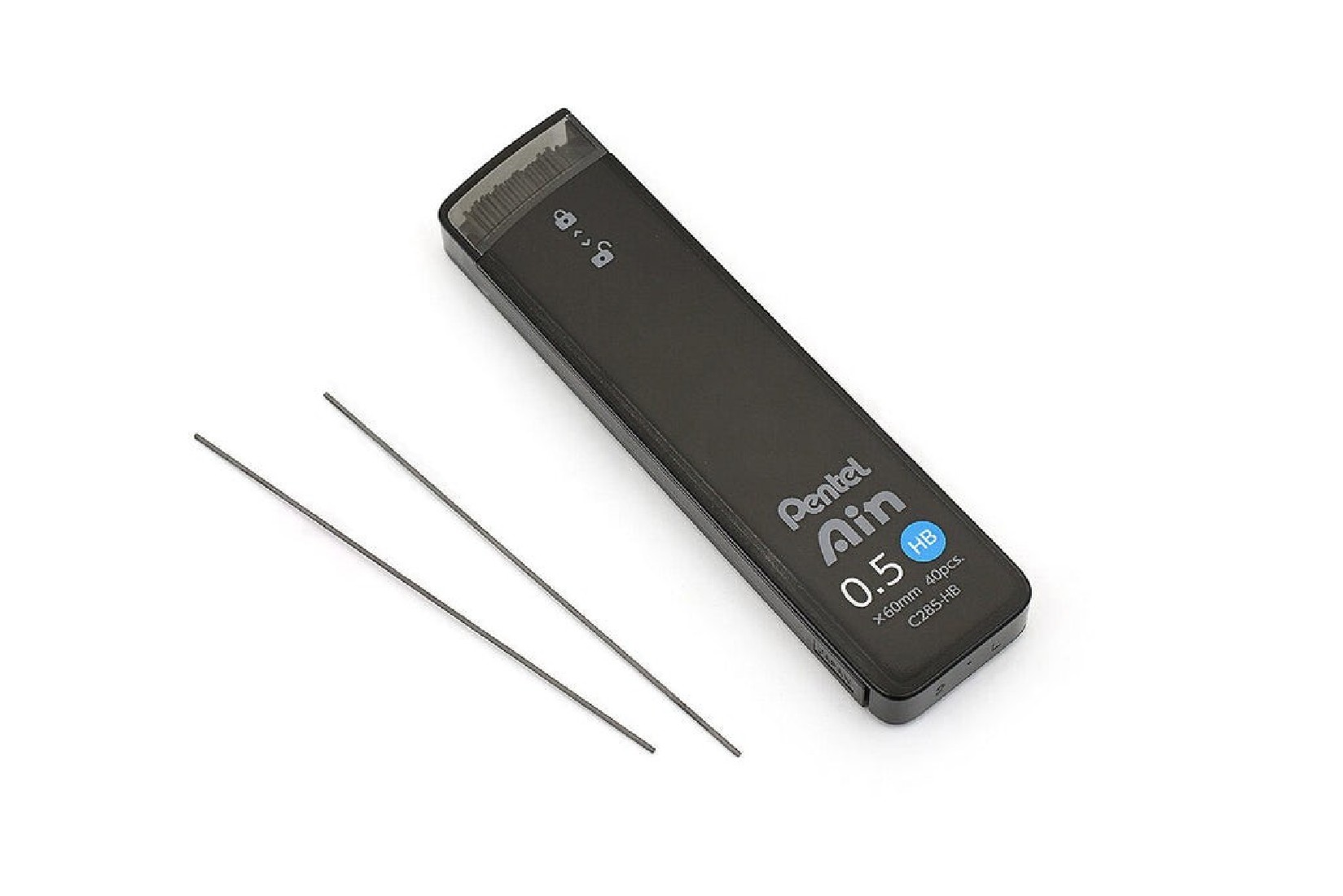 Pentel Ain leads 0,5mm HB, 60mm, 40pcs, C285-HB