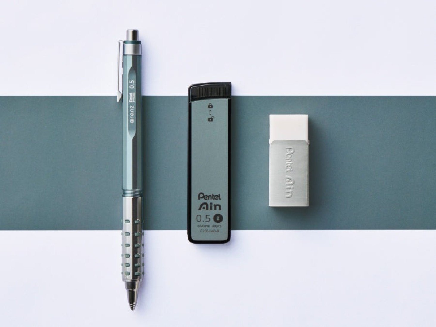 Pentel Ain leads 0,5mm B, 60mm, 40pcs, C285LMD-B