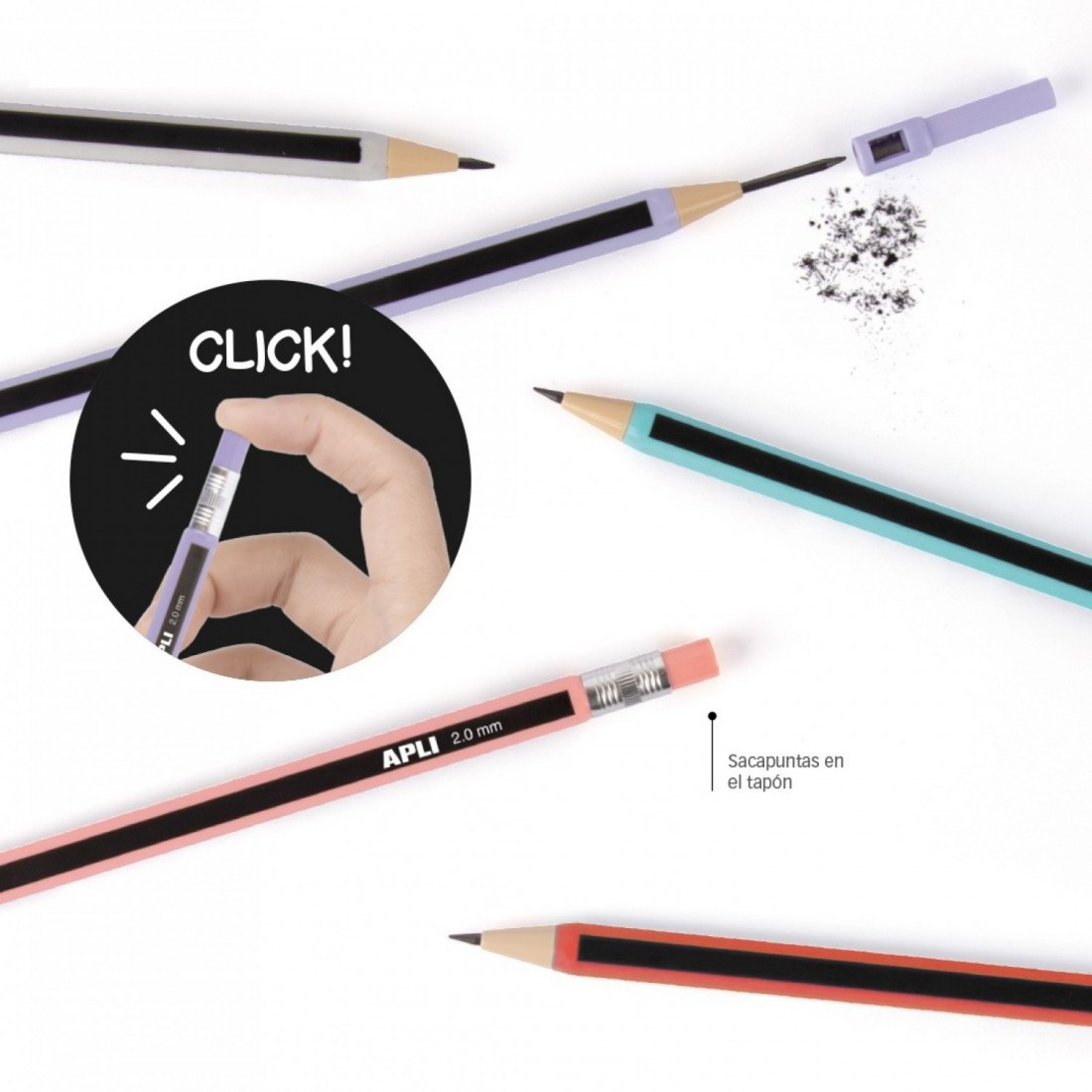 APLI Μηχανικό Μολύβι 2.0 mm σε Διάφορα Χρώματα 20272