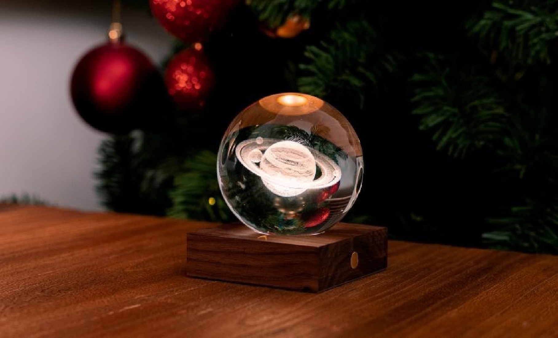 Gingko Amber Crystal Light 3D Saturn G025CY