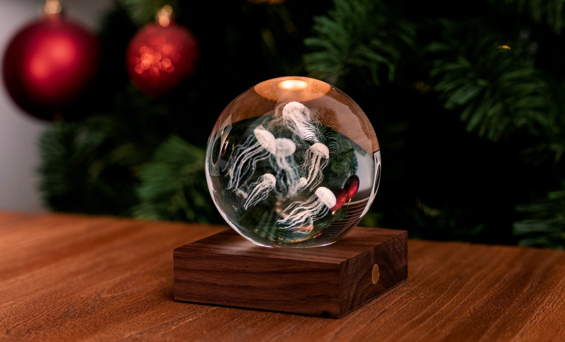 Gingko Amber Crystal Light 3D Jefllyfish G025JF