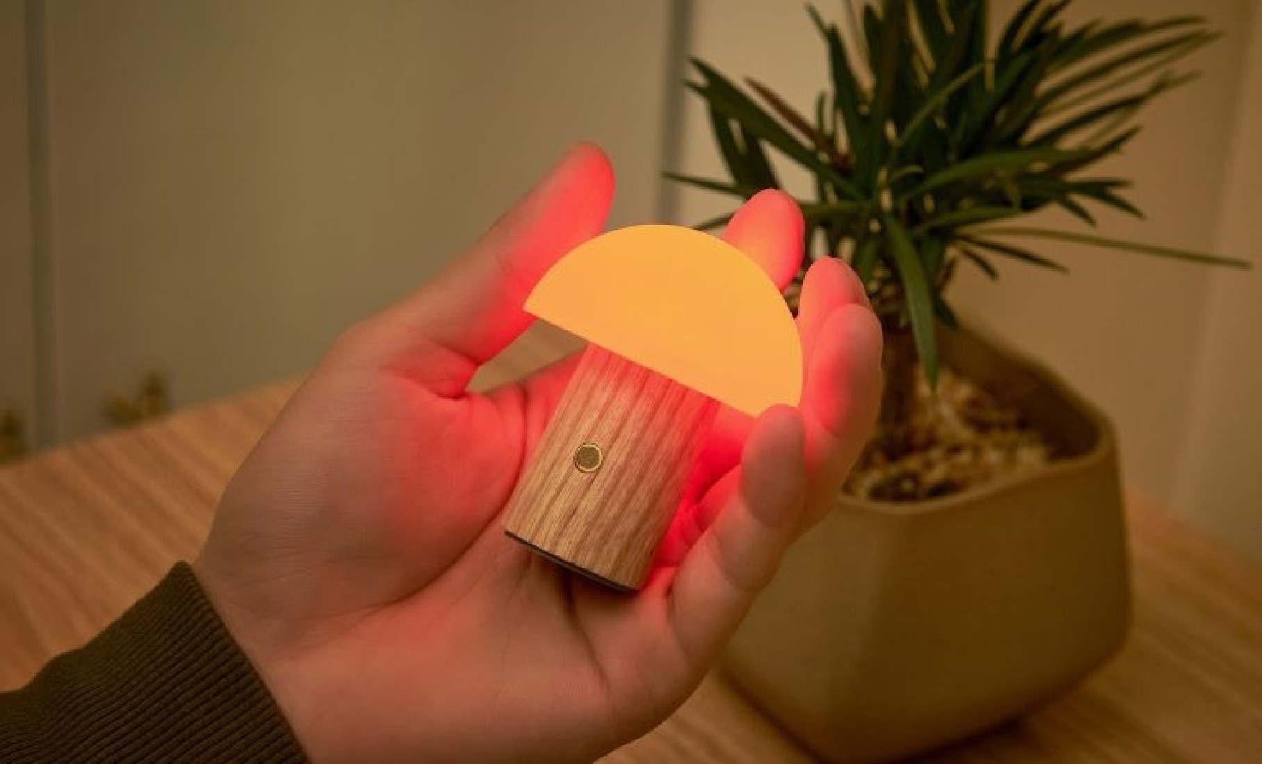 Gingko Alice Mushroom Lamp Super Mini White Ash G055S-AH