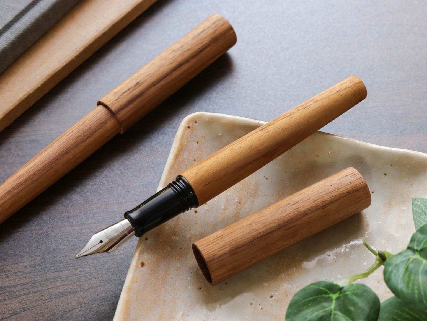 Wancher Teakwood World Tree Fountain pen