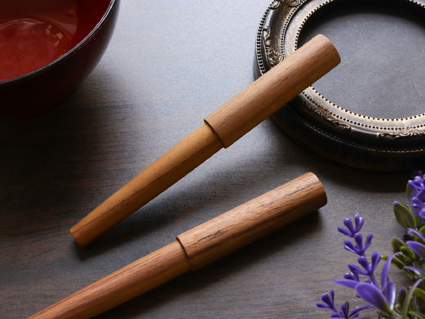 Wancher Teakwood World Tree Fountain pen