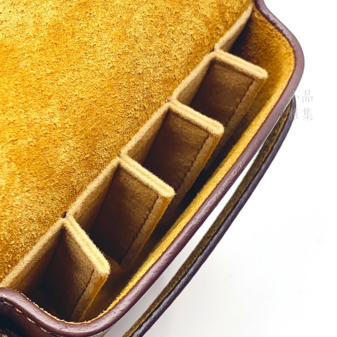 Pilot and Somes brown leather case for 5 instruments, SLS5-11-BN