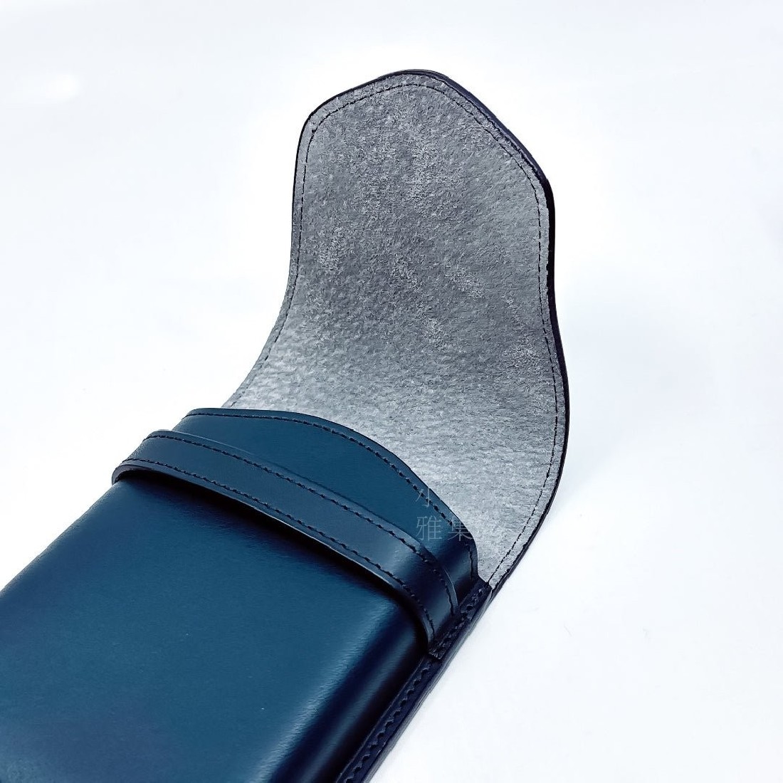 Pilot and Somes Navy leather case for 5 instruments, SLS5-11-NV