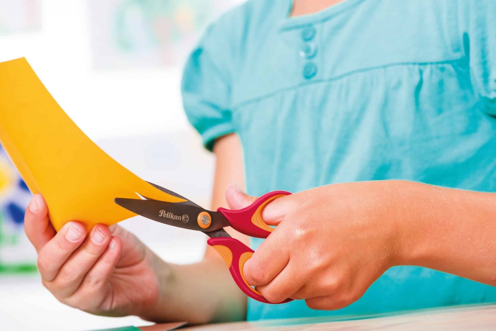 Ψαλίδι Σχολικό για αριστερόχειρά Griffix Blue 14cm