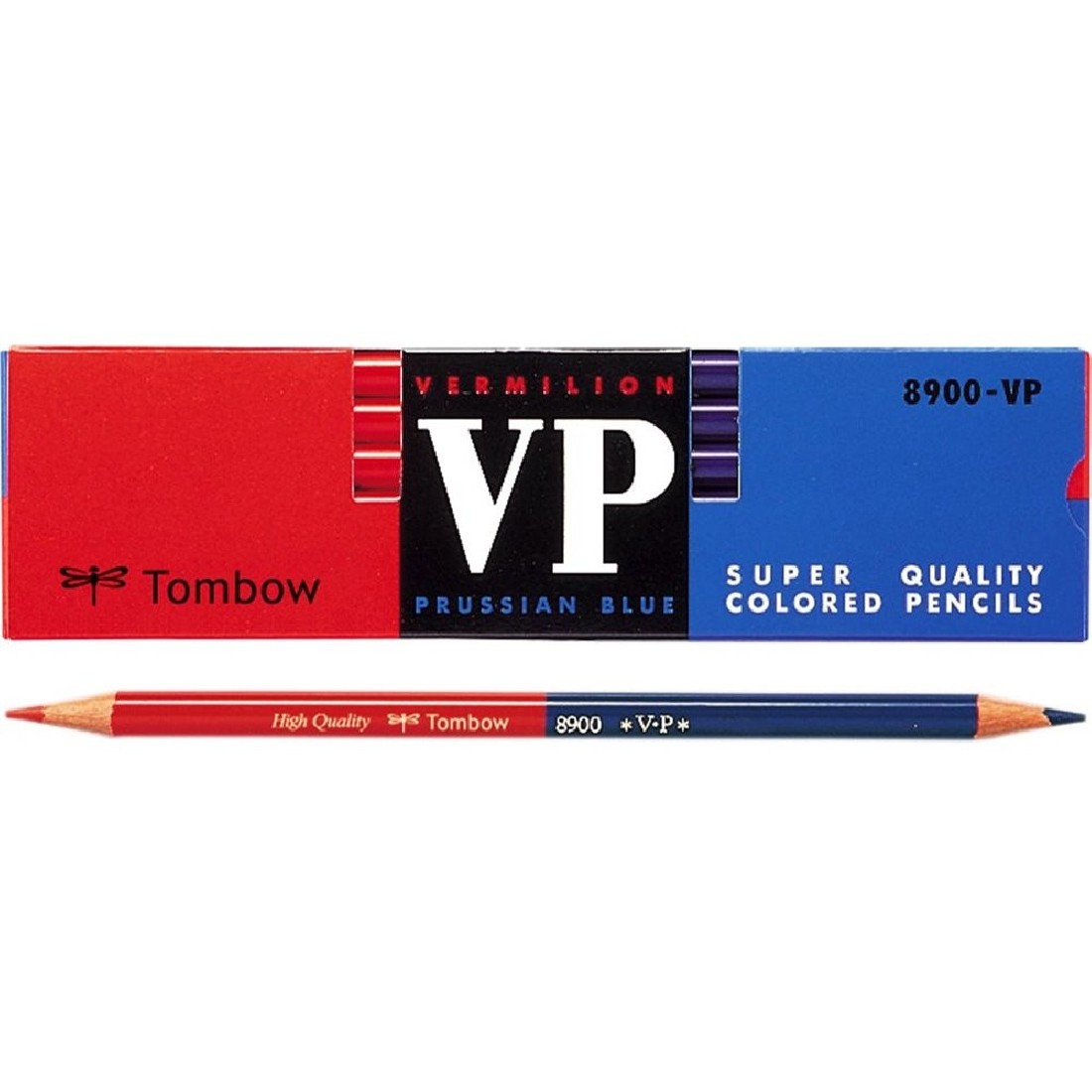 Tombow Red and Blue Pencil 8900-VP 12pcs set