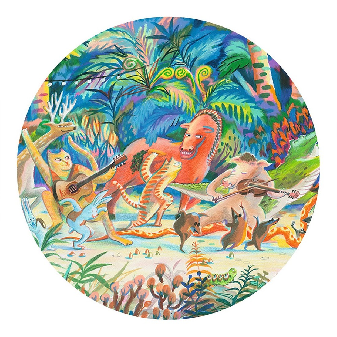 Puzzle 200 τεμ. Οι μουσικοί του δάσους 07682 Djeco