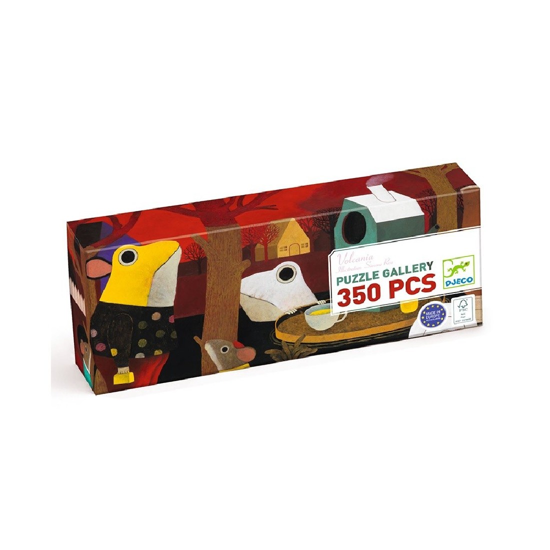 Puzzle 350 τμχ. Ηφαίστειο με ζωάκια 07609 Djeco