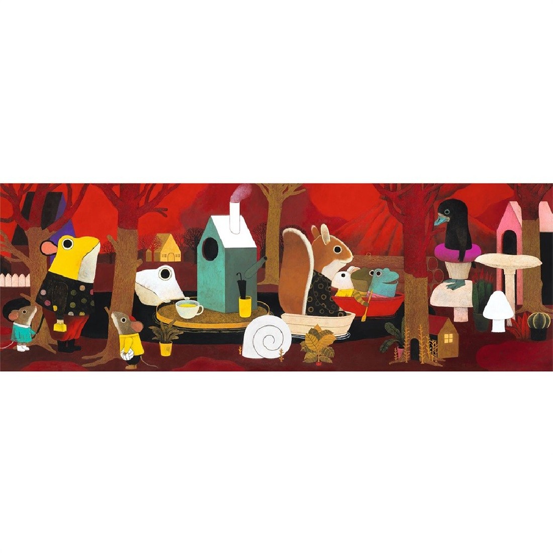 Puzzle 350 τμχ. Ηφαίστειο με ζωάκια 07609 Djeco