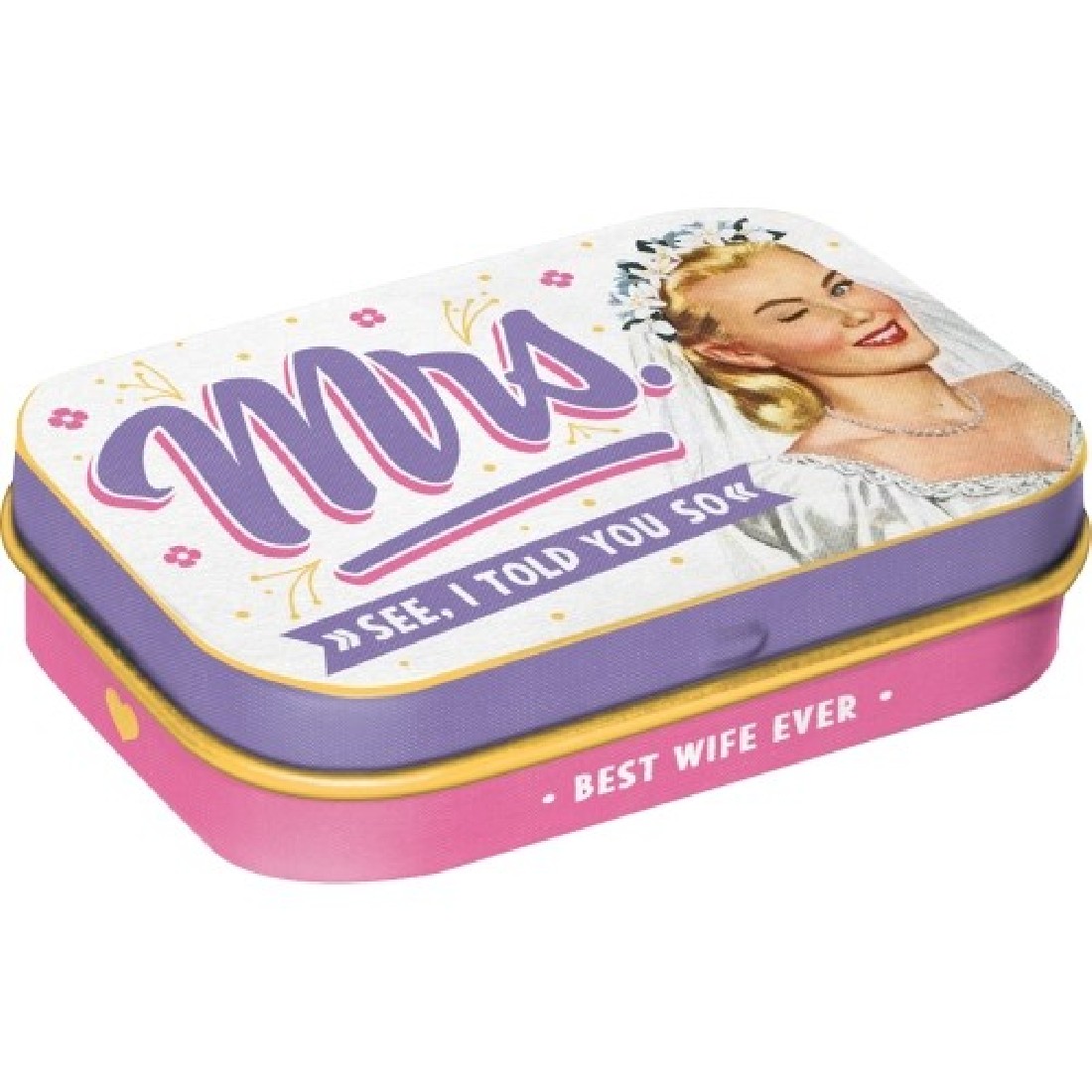 Μεταλλικό κουτάκι με μέντες Say it 50s - Mrs. I Told You So 81465 Nostalgic Art