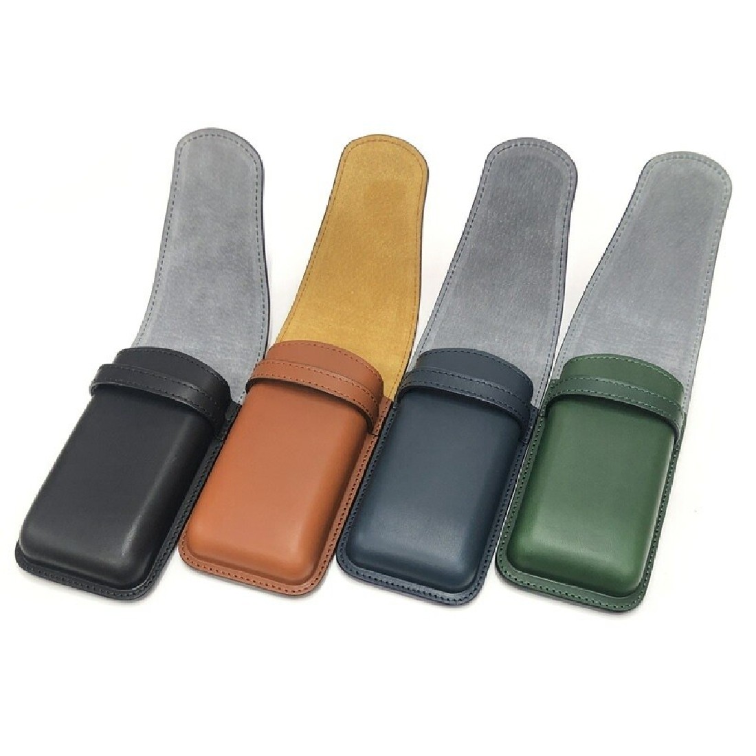 Pilot and Somes leather case for 3 pens, black SLS3-11-B