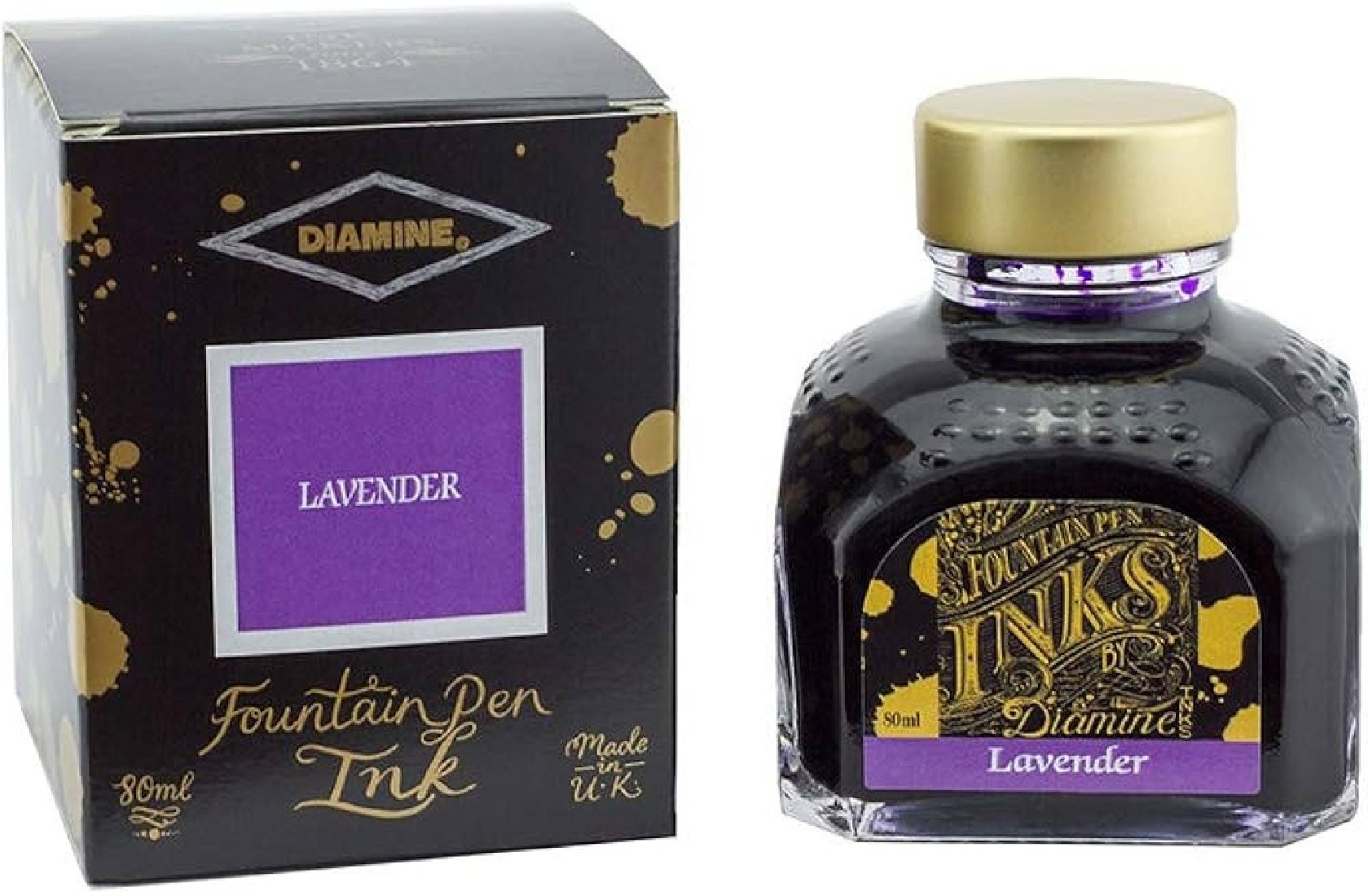 Diamine 80ml Lavender Fountain pen ink botlle
