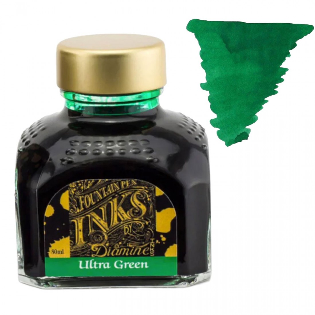 Diamine 80ml Ultra Green Fountain pen ink bottle