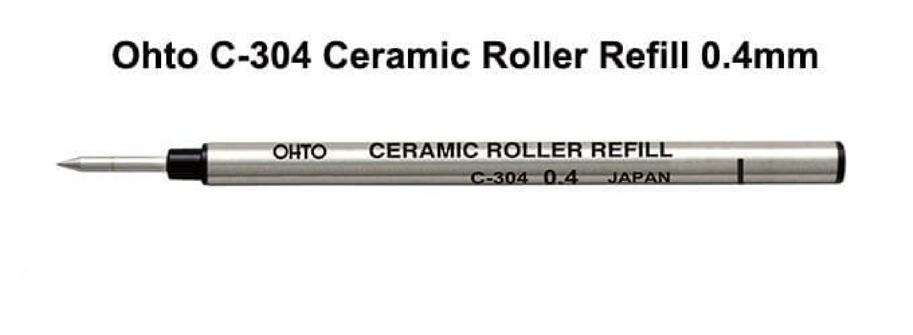 OHTO refill ceramic roller 0,4mm black C-304