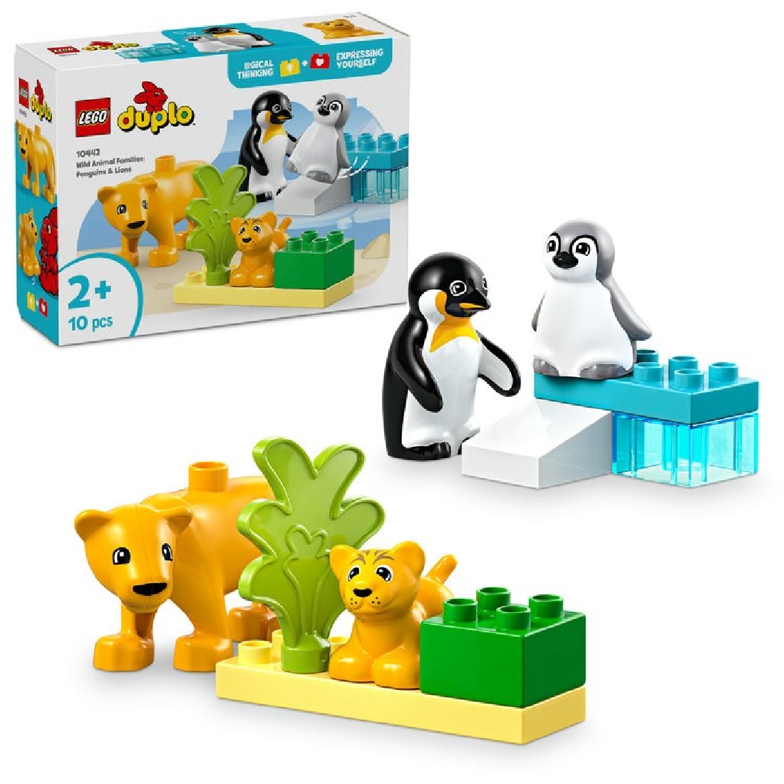 Wild Animal Families: Penguins & Lions 10442 Lego Duplo