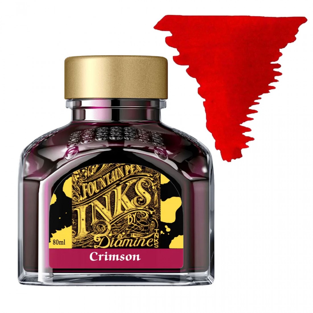 Diamine 80ml Crimson Ink Bottle