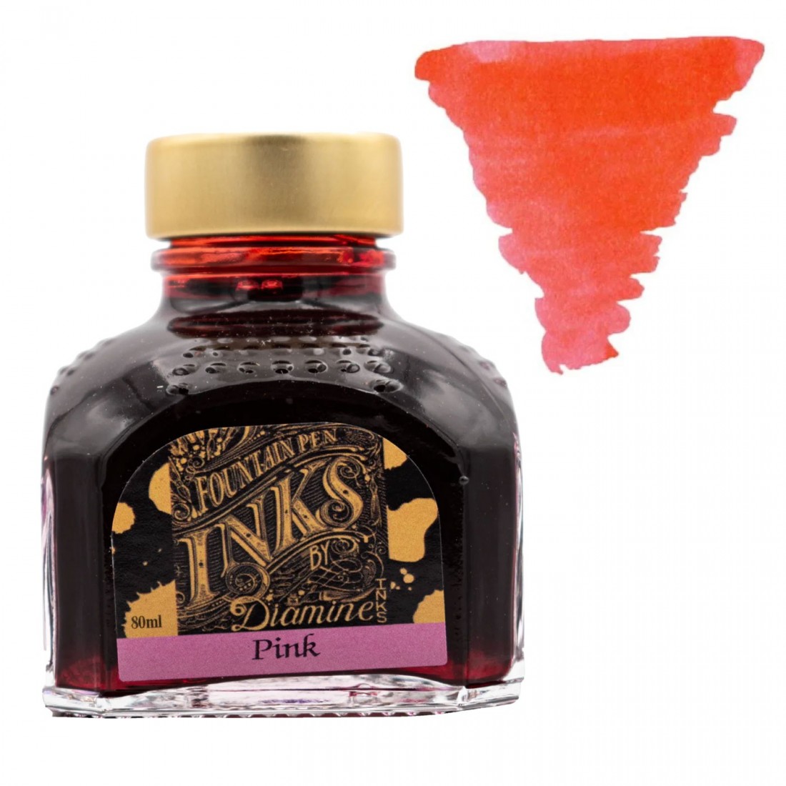 Diamine 80ml Pink Ink Bottle