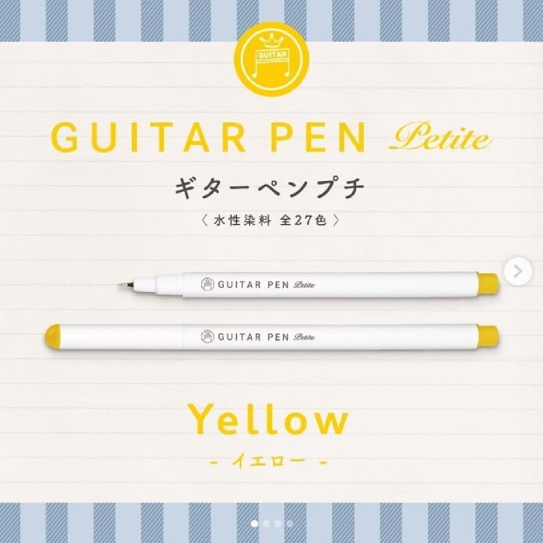 Teranishi Marker/Highlighter Water-based Sign Pen 3-color yellow  set  GRPT-3YL